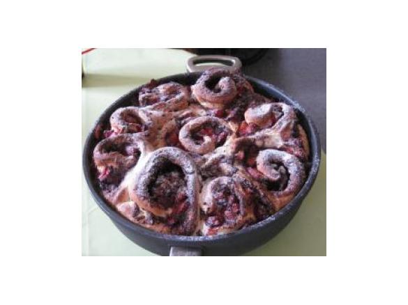 Erdbeer-Schokoladenschnecken