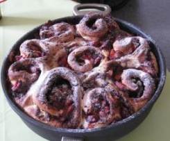 Erdbeer-Schokoladenschnecken