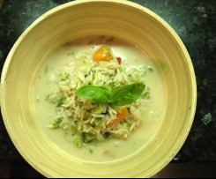 Variation Gemüse in Kokosmilch mit zartem Zitrusaroma