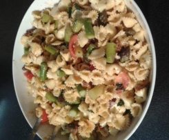 Sommerlicher Nudelsalat mit  Spargel