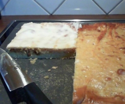 Gedeckter Apfelkuchen