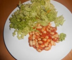 Bohnen al forno   -   fagioli  italiano