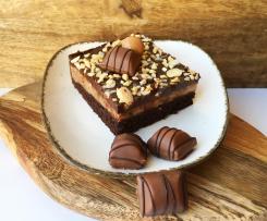 Bueno-Cheesecake-Brownies (Haselnuss, Kinder Bueno)