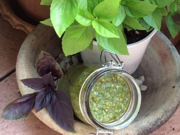 Walnuss-Pesto mit Schafskäse