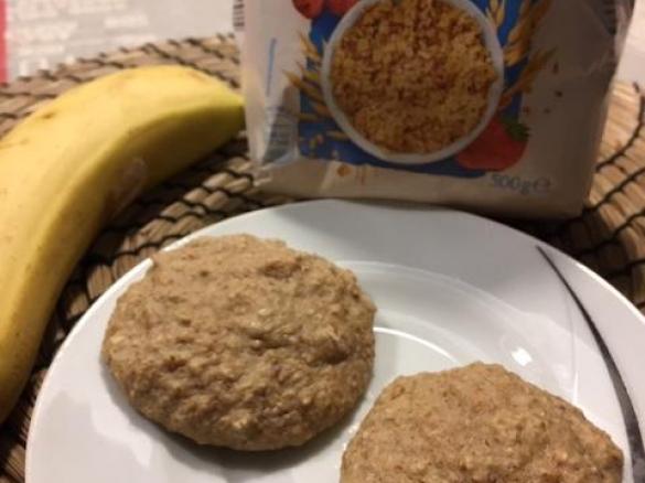 Bananen-Mandel-Haferflocken-Protein-Kekse