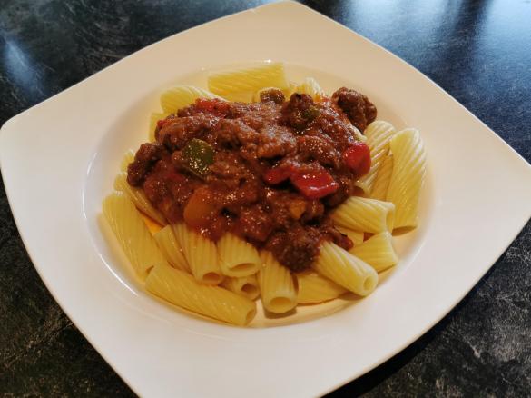 Rigatoni mit Rinderragout