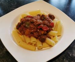 Rigatoni mit Rinderragout