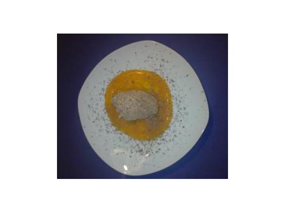 Toblerone-Mousse mit Mango-Chili-Soße