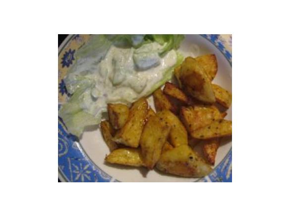Wedges (Kartoffelspalten)  wie bei Mc Do**lds       Rezept des Tages 09.07.2014