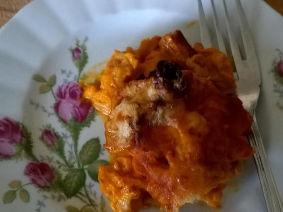 Blumenkohl-Gratin in Paprika-Frischkäse-Soße