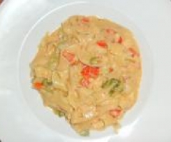 Wirsing oder Spitzkohl italienisch mit Bandnudeln