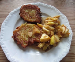 vegane Kartoffelpuffer mit selbstgemachten Apfelmus