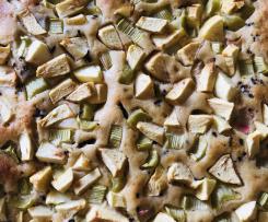 Rhabarber Apfel Schoko Kuchen