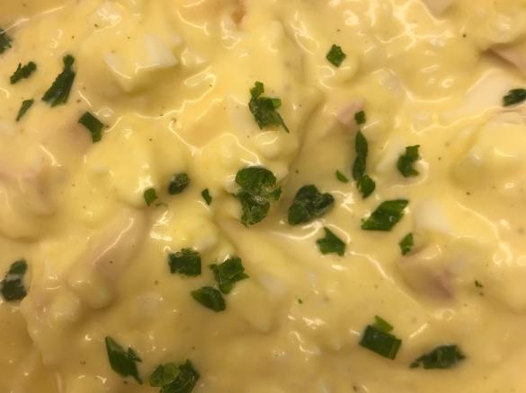 Eiersalat mit Fleischwurst