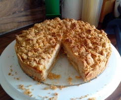 Streuselkuchen mit Apfelmus