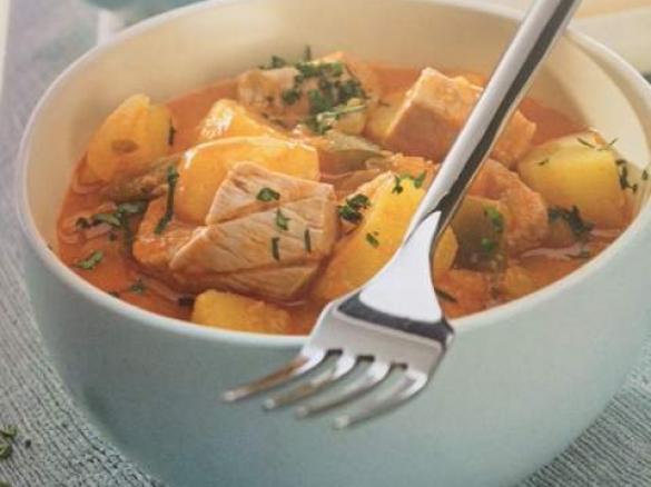Thunfisch mit Kartoffelragout