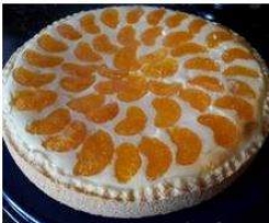 Variation von Mandarinen-Schmand-Kuchen