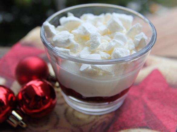 Schneeflockendessert aus der Backstube