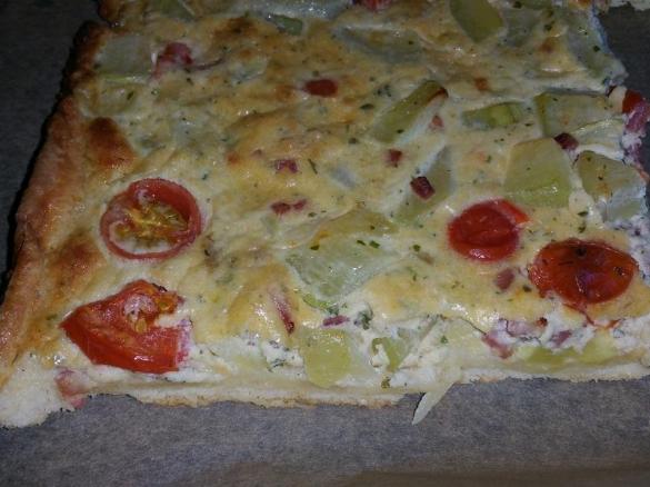 Pikanter Zucchinikuchen