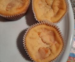 Käsekuchen Muffin mit Schokoladenboden