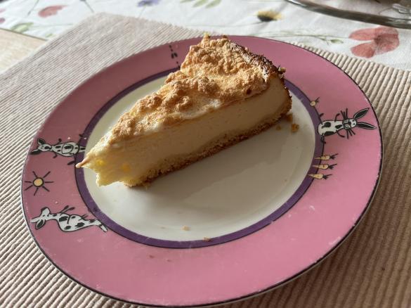 Käsekuchen mit Baiser