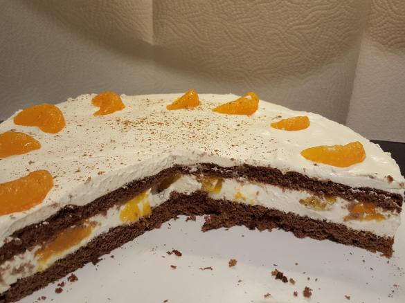 Weihnachtliche Mandarinentorte