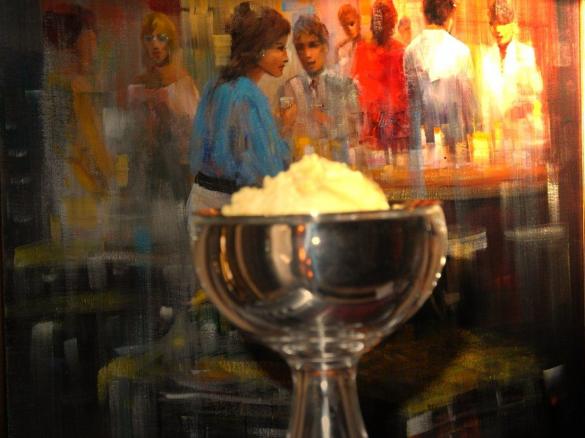 Mango-Eis für die Eismaschine