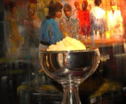 Mango-Eis für die Eismaschine