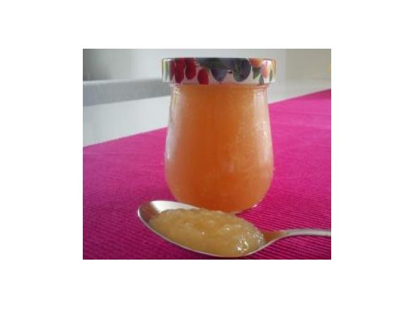 Apfelmarmelade mit Rhababersaft