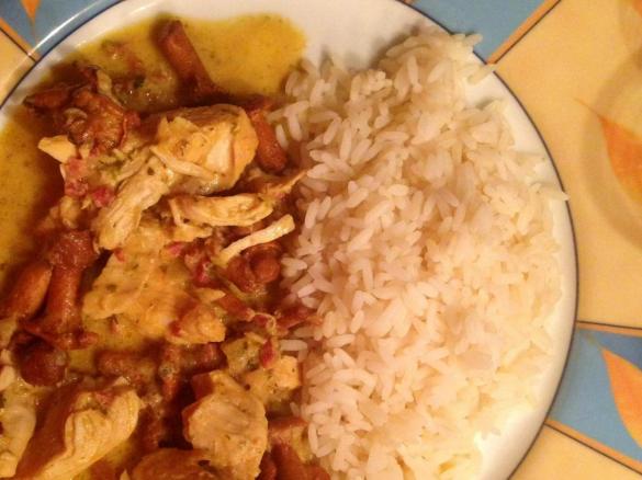 Hühnchenragout mit Pfifferlingen