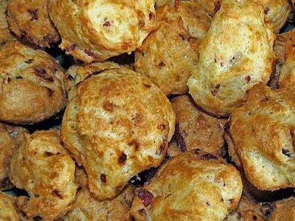 Schinken-Käse-Krapfen (Brandteig)