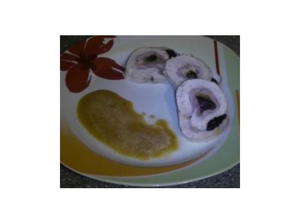 puten-käse-rollen mit malzbiersauce