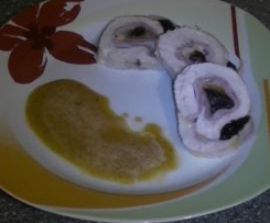 puten-käse-rollen mit malzbiersauce