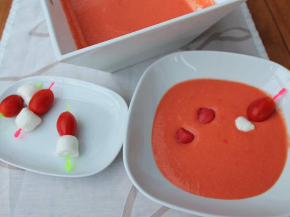 Melonen-Tomaten-Suppe