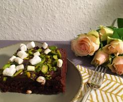 Marshmallow-Brownies mit Pistazien