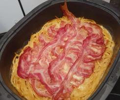 Spaghetti Auflauf mit Speck