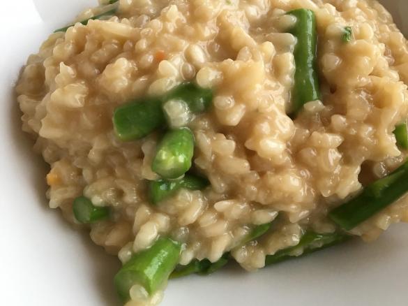 Risotto mit grünem Spargel