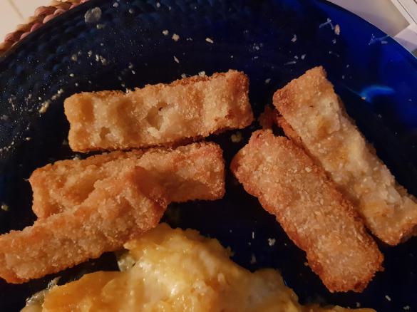 Nicoles lecker Fischstäbchen in Kokospanade