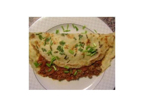 Gefüllter Kräuterpfannkuchen (kalorienarm)