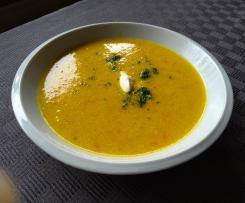 Variation Geröstete Grießsuppe (mit Gemüse)
