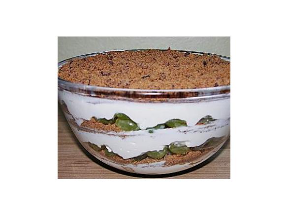 Dessert mit Weintrauben