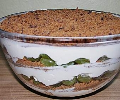 Dessert mit Weintrauben