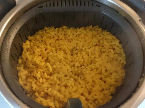 Auberginen mit Curryreis