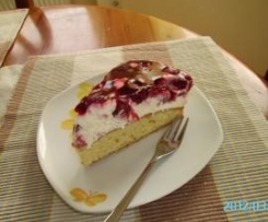 Schneewittchentorte mit Kirschen
