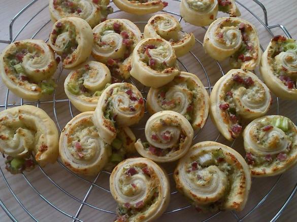 Flammkuchenschnecken