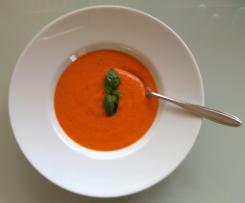 Lauchfreie Tomaten-Paprika-Creme-Suppe - oder auch Nudel-Soße