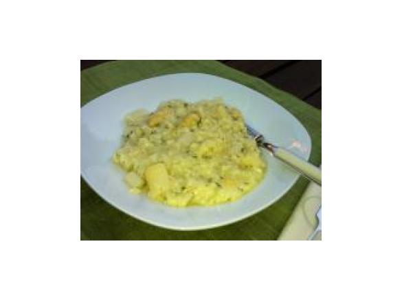 weißes Spargelrisotto