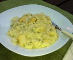 weißes Spargelrisotto