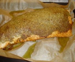 Walnuß Kräuterkruste für Lachsfilet