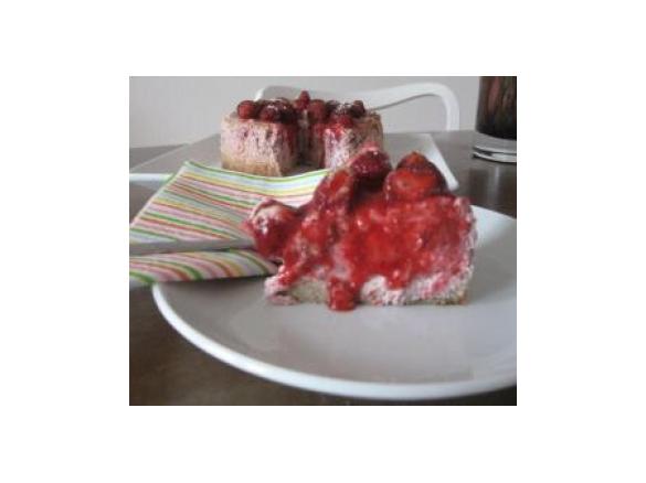American Cheesecake mit Erdbeeren